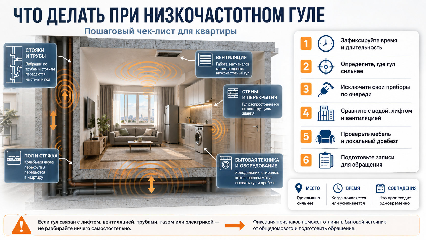 Что делать при низкочастотном гуле Чек-лист действий при низкочастотном гуле и вибрации в квартире
